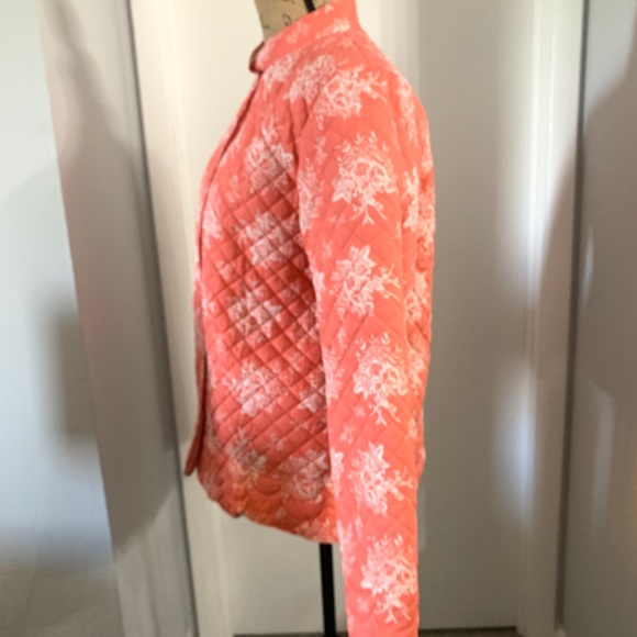 Floral Striped Reversible Quilted Jacket - Picture 6 of 14